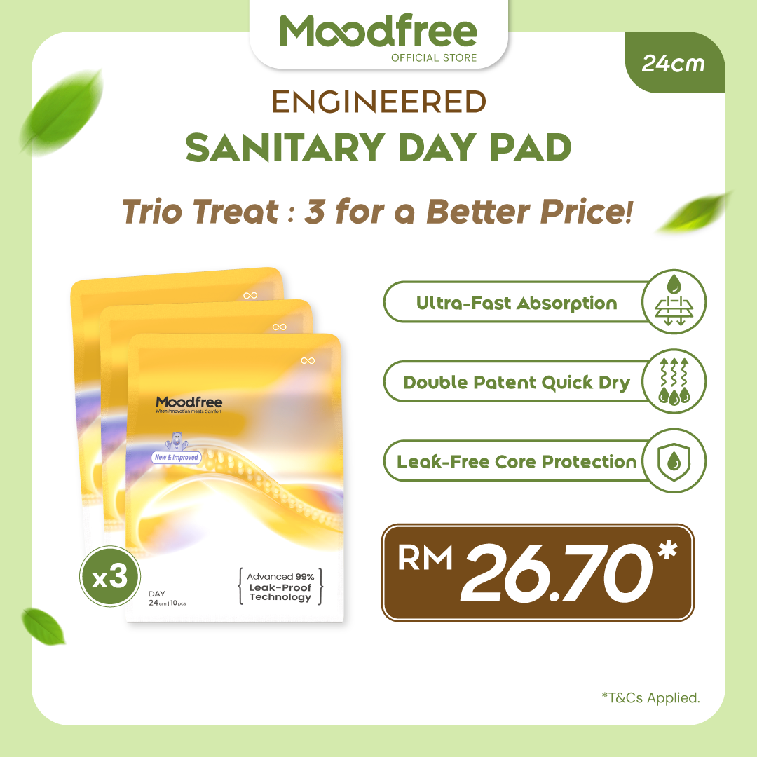 Moodfree Engineered Day Use Sanitary Pad (10 pcs/pack)