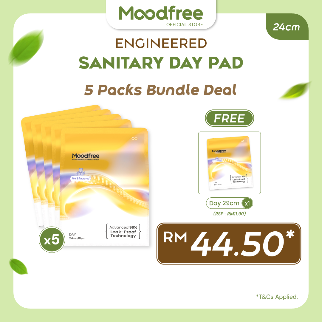 Moodfree Engineered Day Use Sanitary Pad (10 pcs/pack)