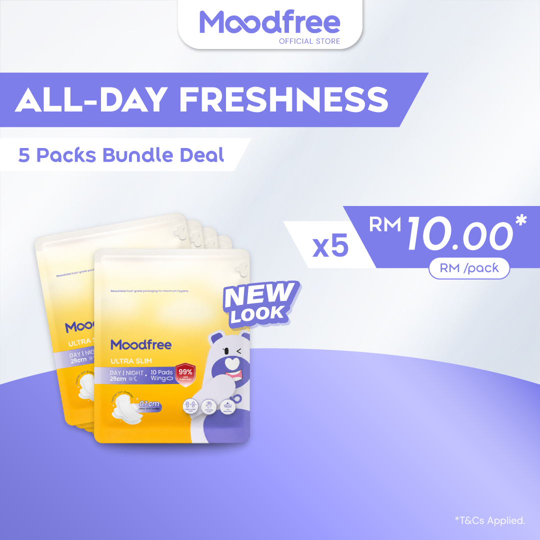 Moodfree Day Use Sanitary Pad 24cm / 29cm