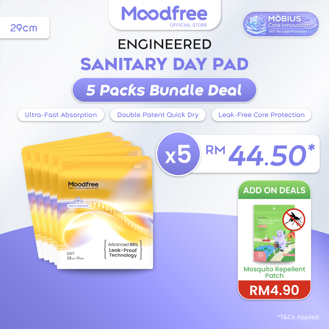 Moodfree Engineered Day Use Sanitary Pad (10 pcs/pack)