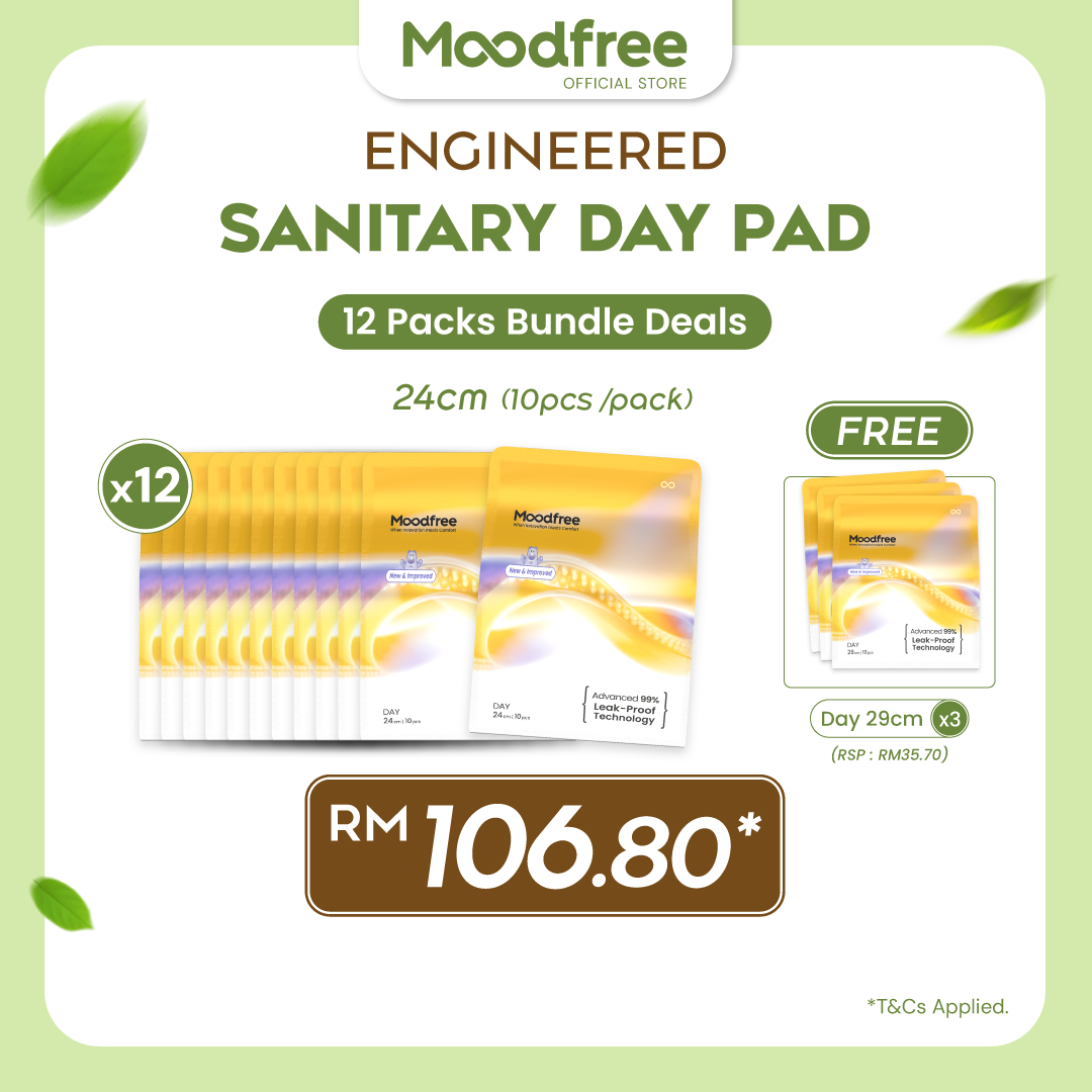 Moodfree Engineered Day Use Sanitary Pad (10 pcs/pack)