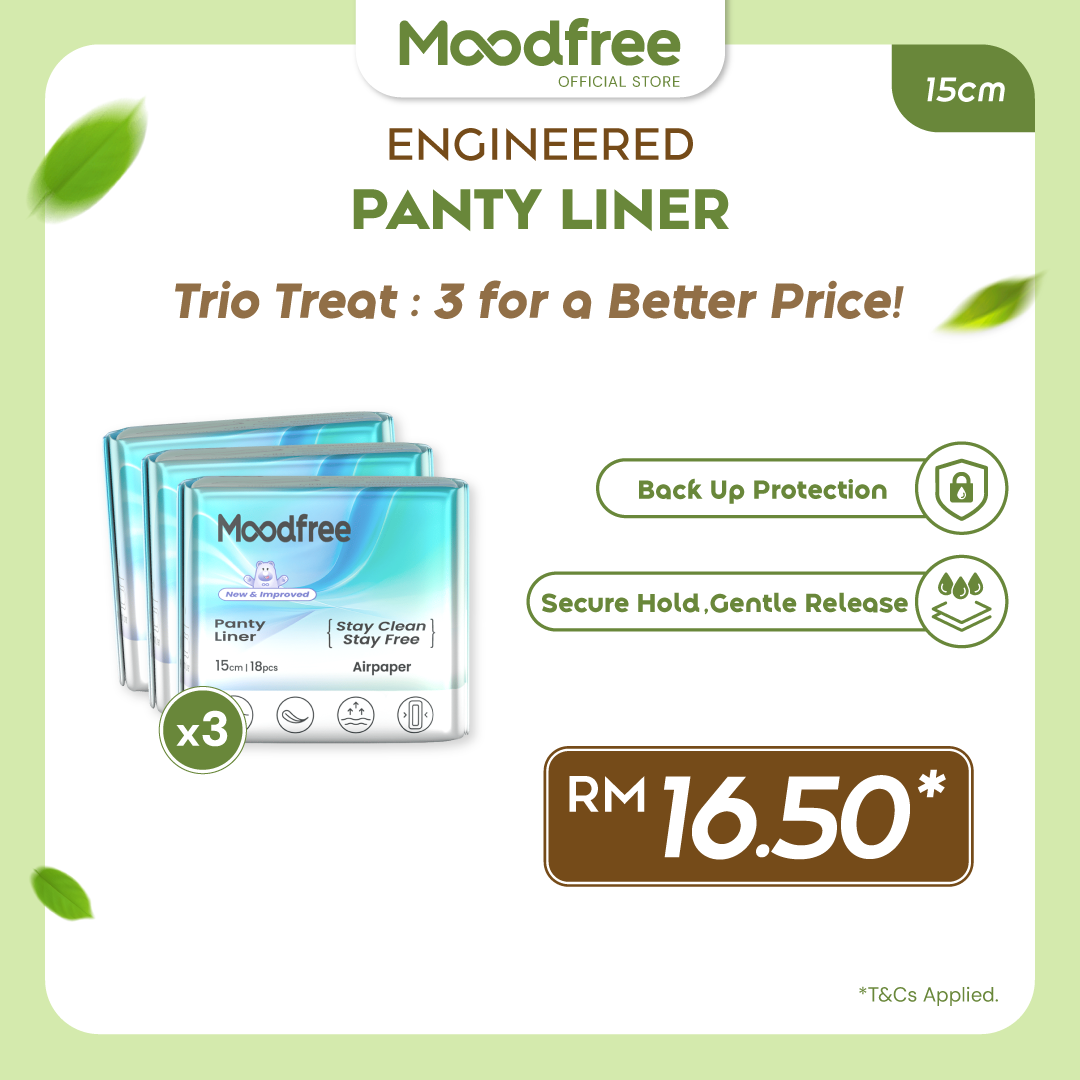 Moodfree Engineered Panty Liner (18 pcs/pack)