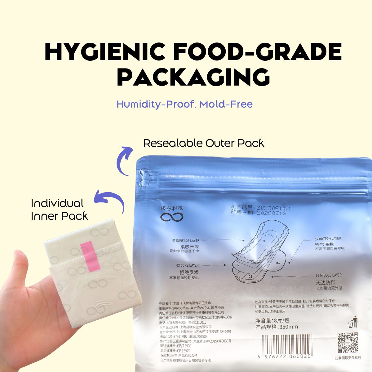 Moodfree Engineered Night Use Sanitary Pad