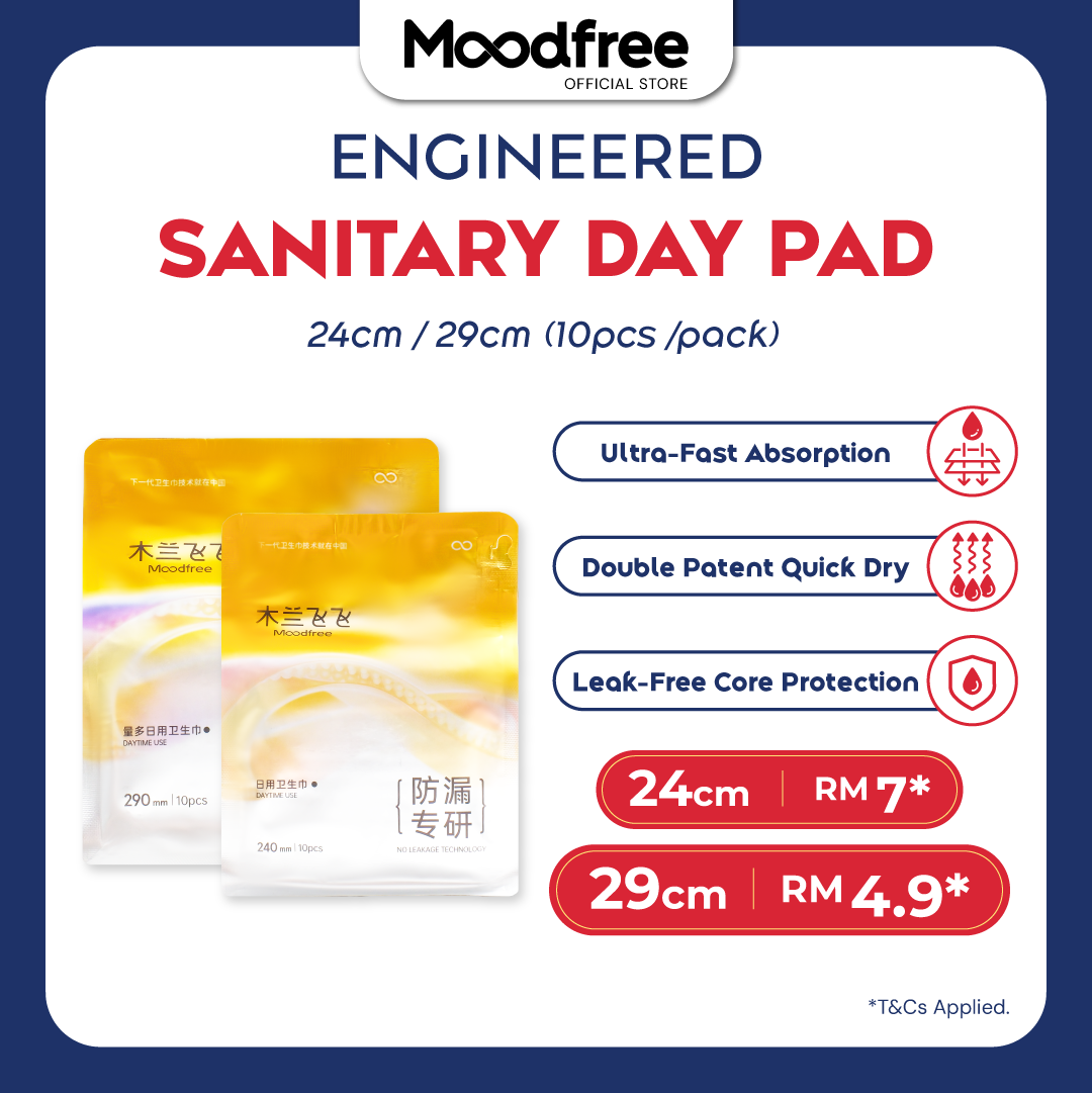 Moodfree Engineered Day Use Sanitary Pad (10 pcs/pack)