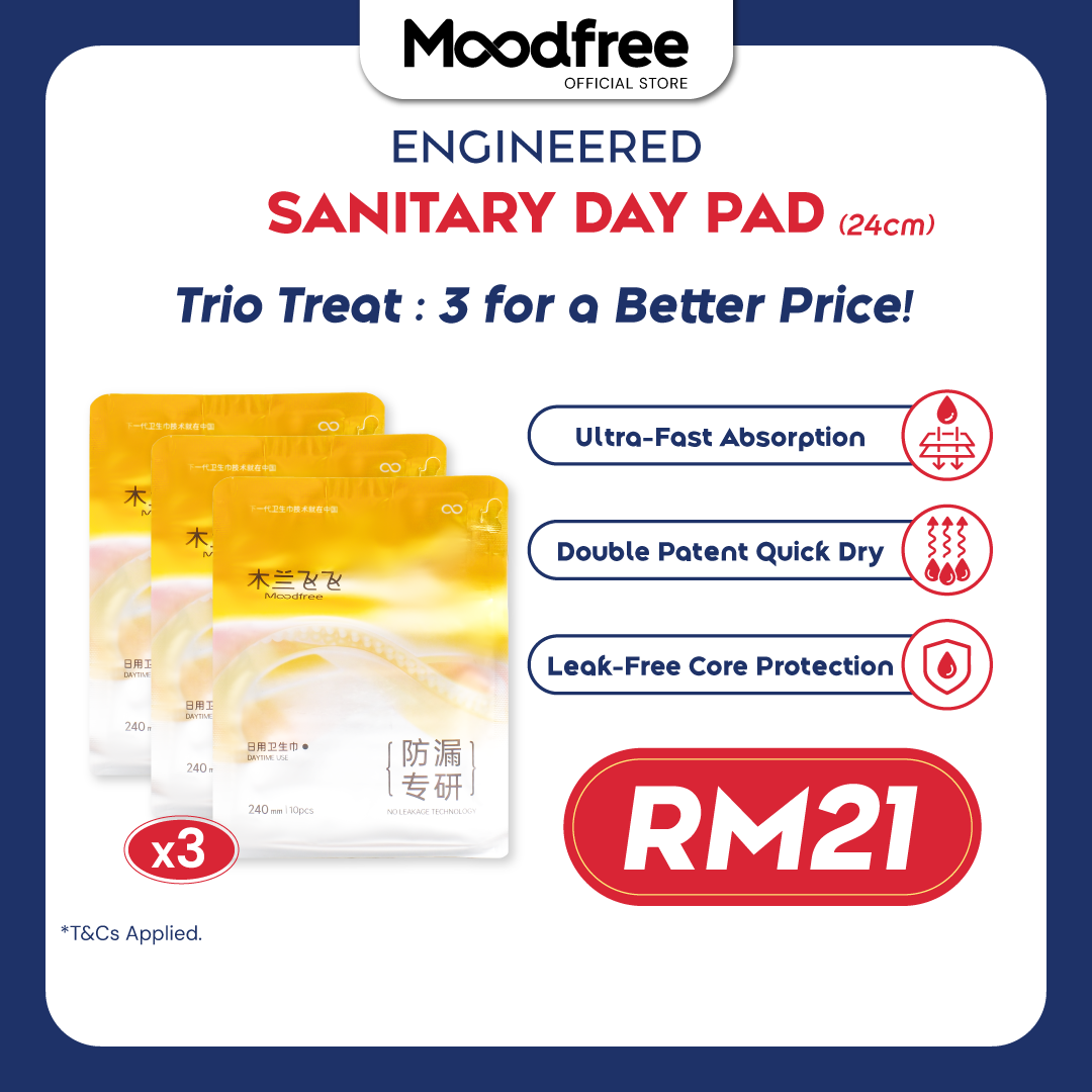 Moodfree Engineered Day Use Sanitary Pad (10 pcs/pack)