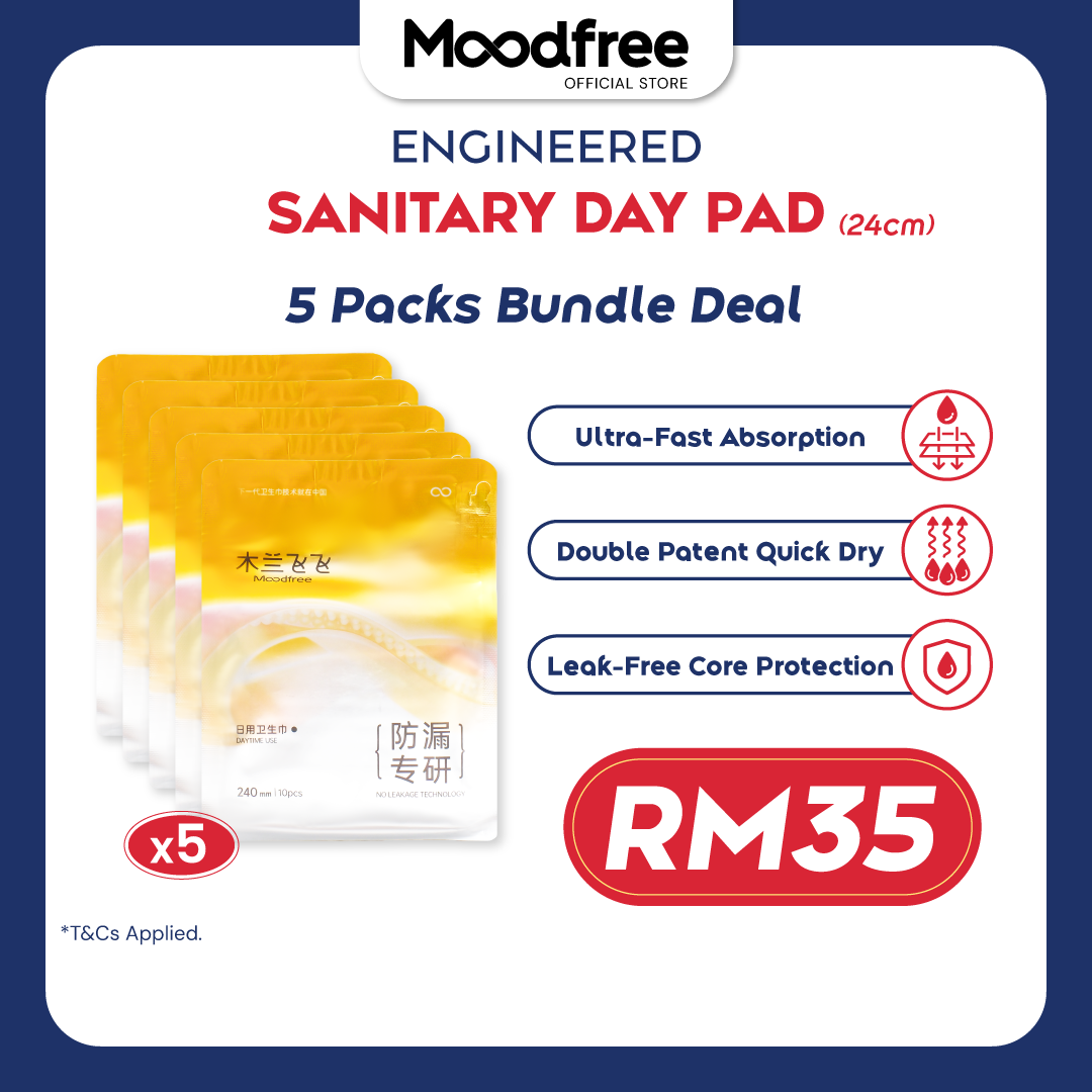Moodfree Engineered Day Use Sanitary Pad (10 pcs/pack)
