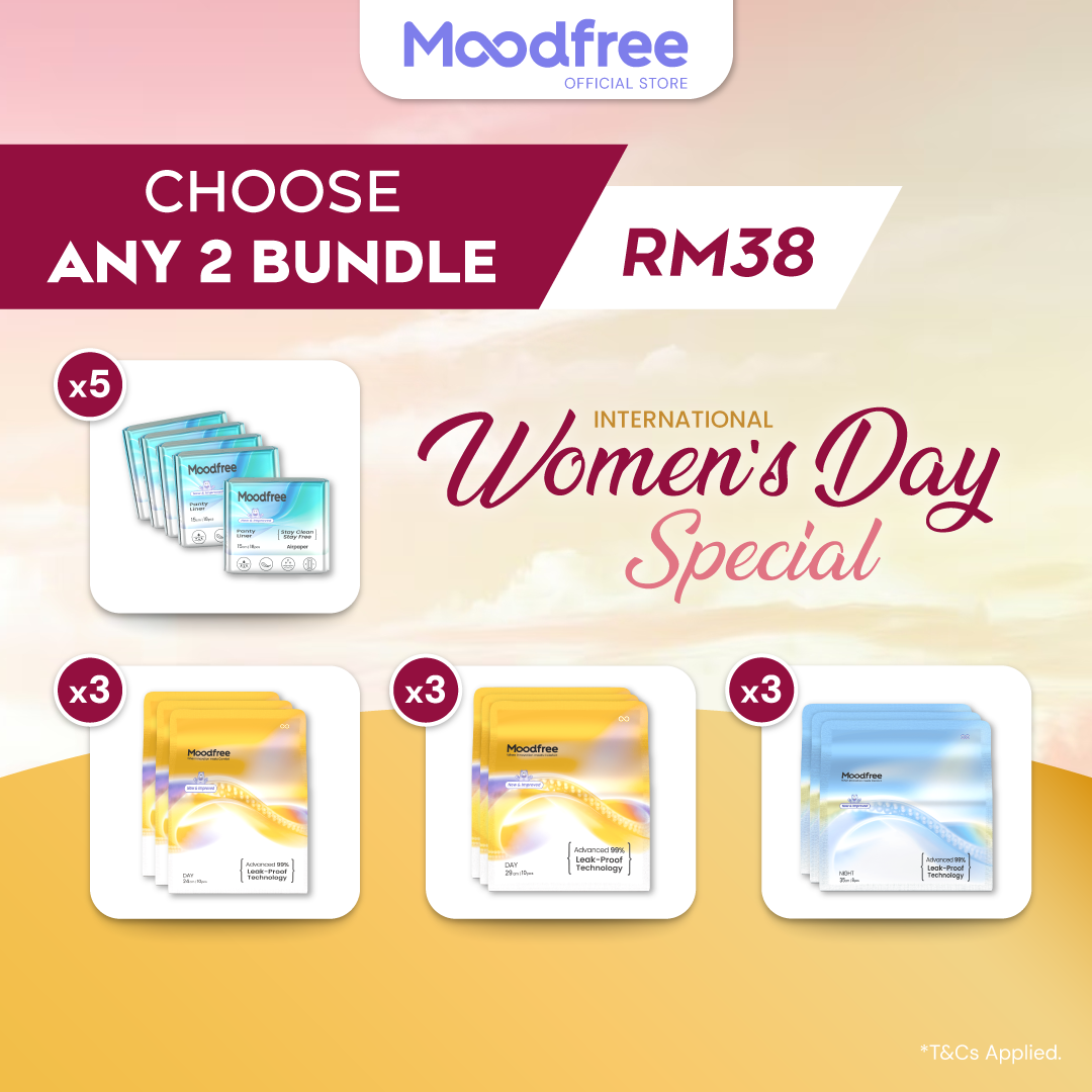 [RM38 ONLY] Mix & Match Any 2 Bundle Moodfree Engineered Sanitary Pads