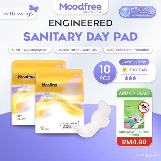 Moodfree Engineered Day Use Sanitary Pad (10 pcs/pack)