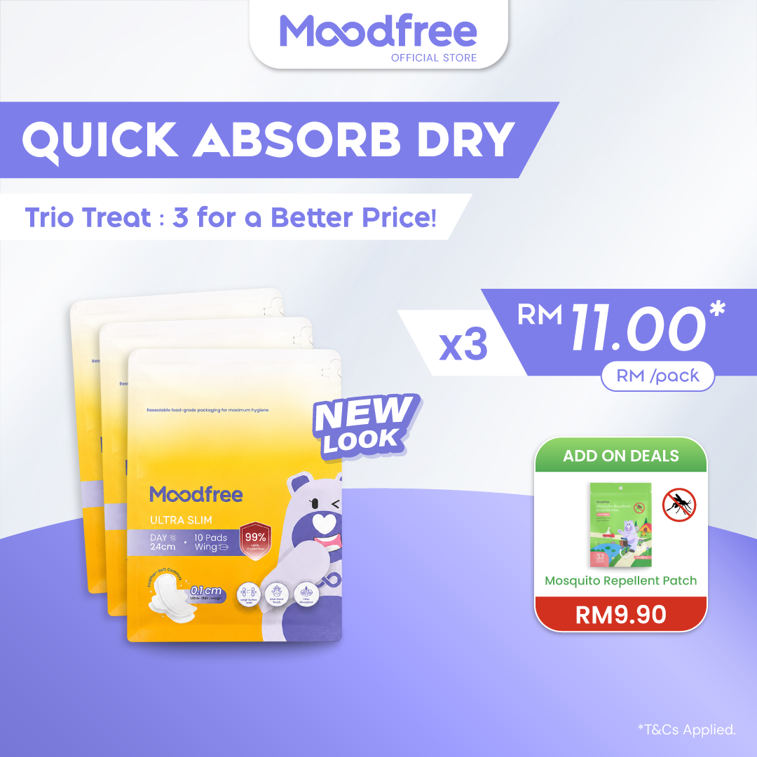 Moodfree Day Use Sanitary Pad 24cm / 29cm
