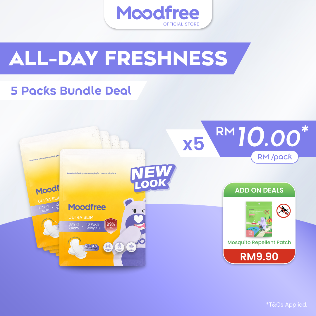 Moodfree Day Use Sanitary Pad 24cm / 29cm