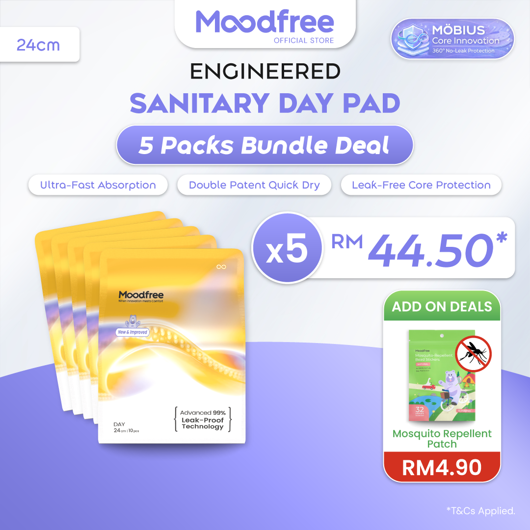 Moodfree Engineered Day Use Sanitary Pad (10 pcs/pack)