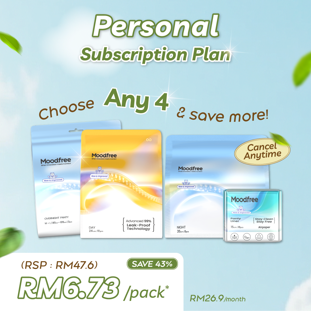 [Personal Subscription Plan] CHOOSE ANY 4 SANITARY PADS