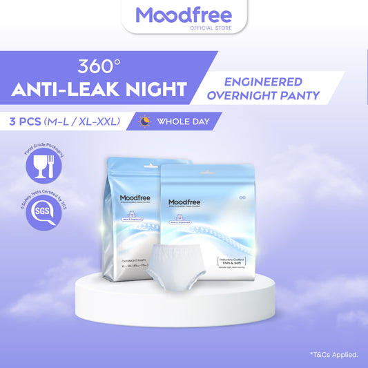 Moodfree Overnight Sanitary Panty (3 pcs/pack)(M-L/ XL-XXL)