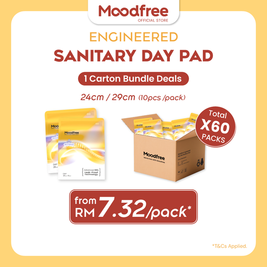 [1 CARTON] MOODFREE Engineered Sanitary Pads