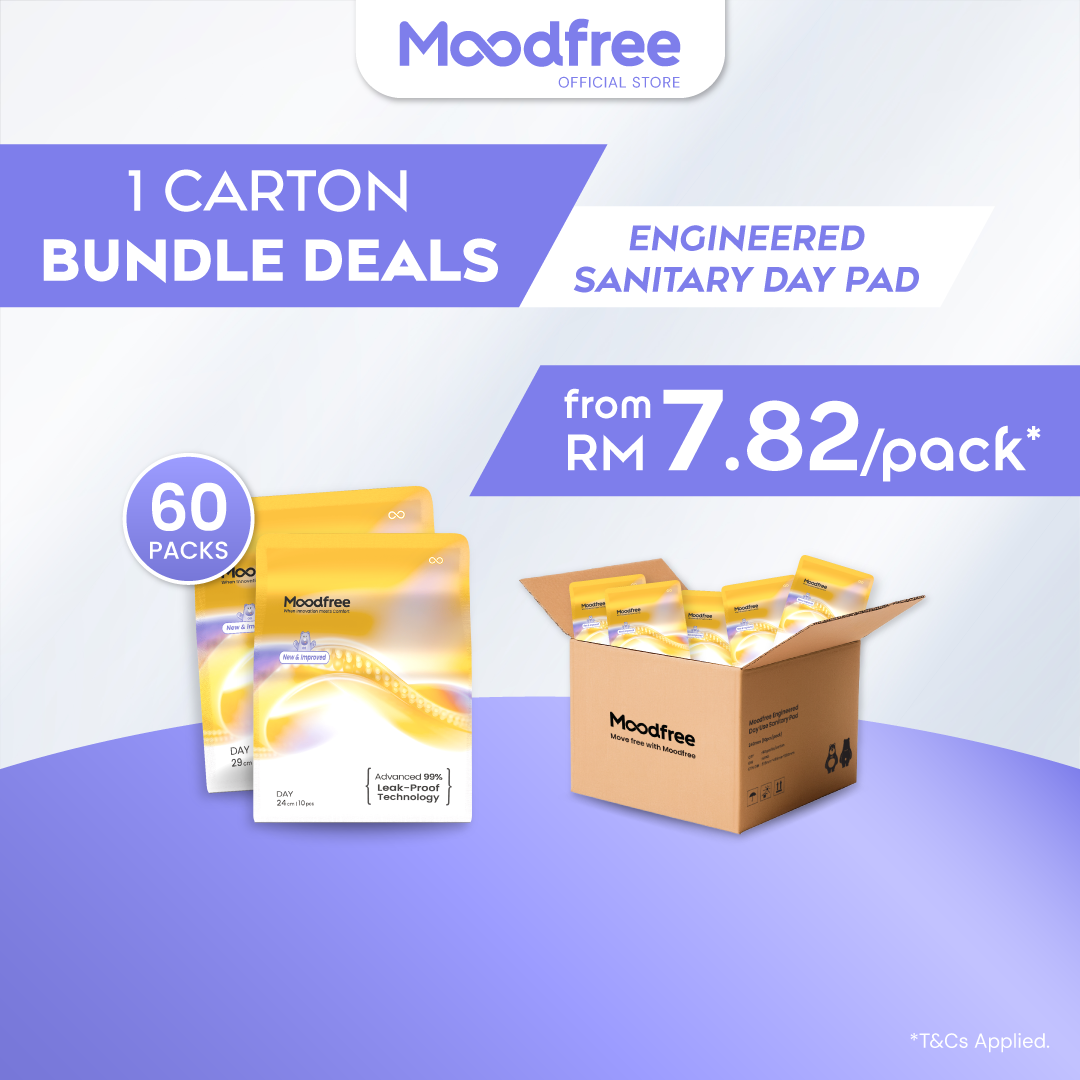 [1 Carton Bundle Deals] Moodfree Sanitary Pads
