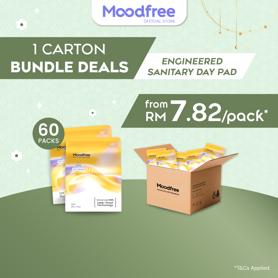 [1 Carton Bundle Deals] Moodfree Sanitary Pads