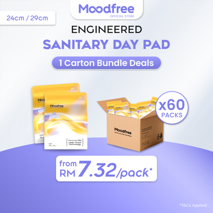 [1 CARTON] MOODFREE Engineered Sanitary Pads