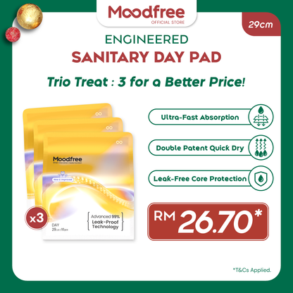 Moodfree Engineered Day Use Sanitary Pad (10 pcs/pack)