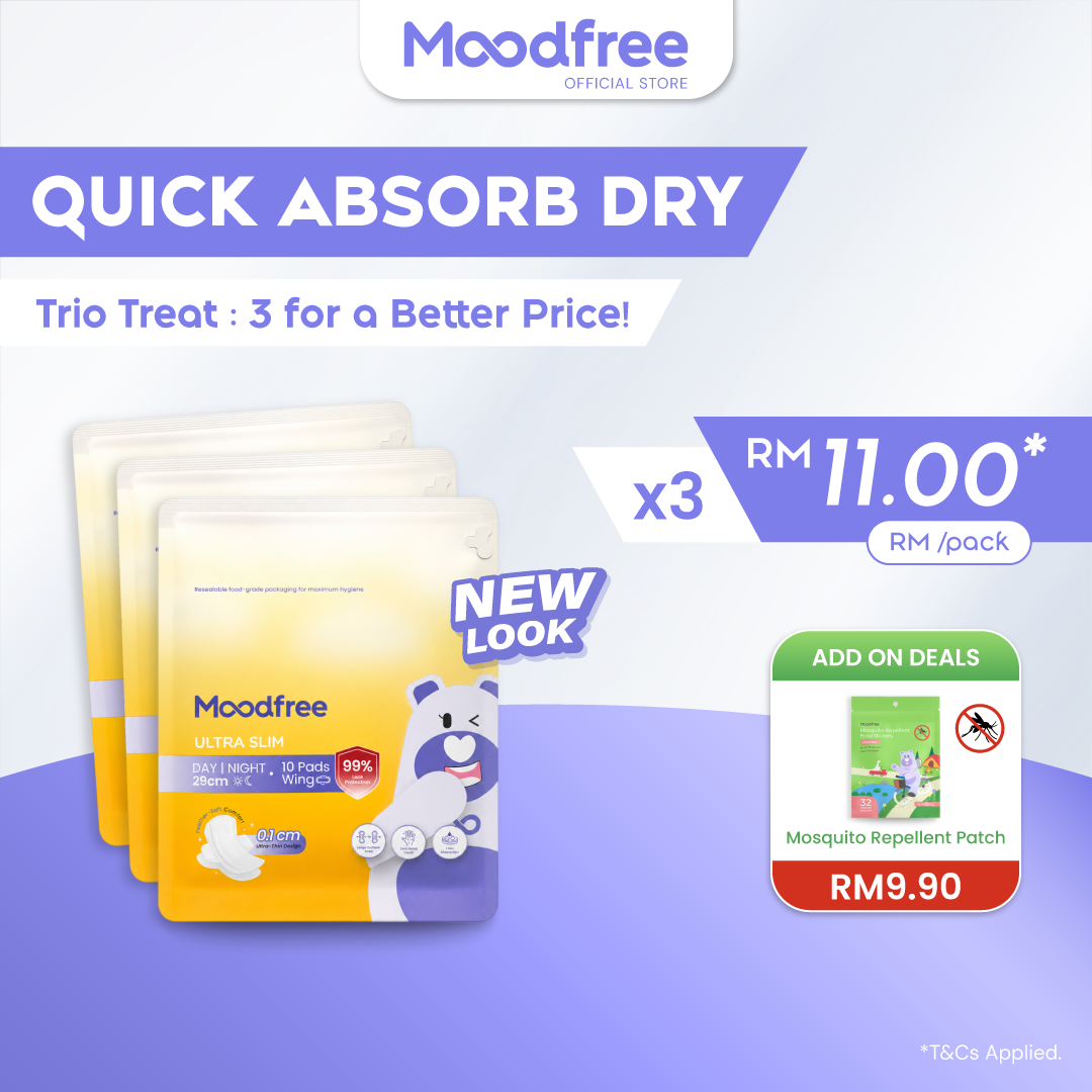 Moodfree Day Use Sanitary Pad 24cm / 29cm