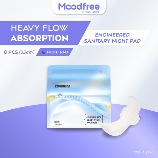 Moodfree Night Use Sanitary Pad 35cm