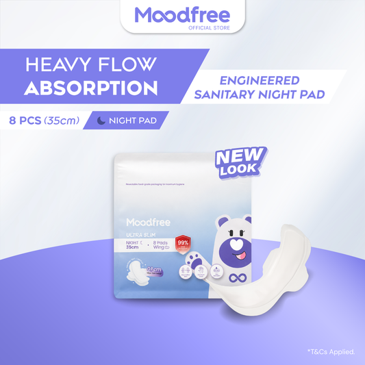 Moodfree Night Use Sanitary Pad 35cm