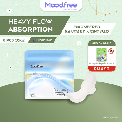 Moodfree Night Use Sanitary Pad 35cm