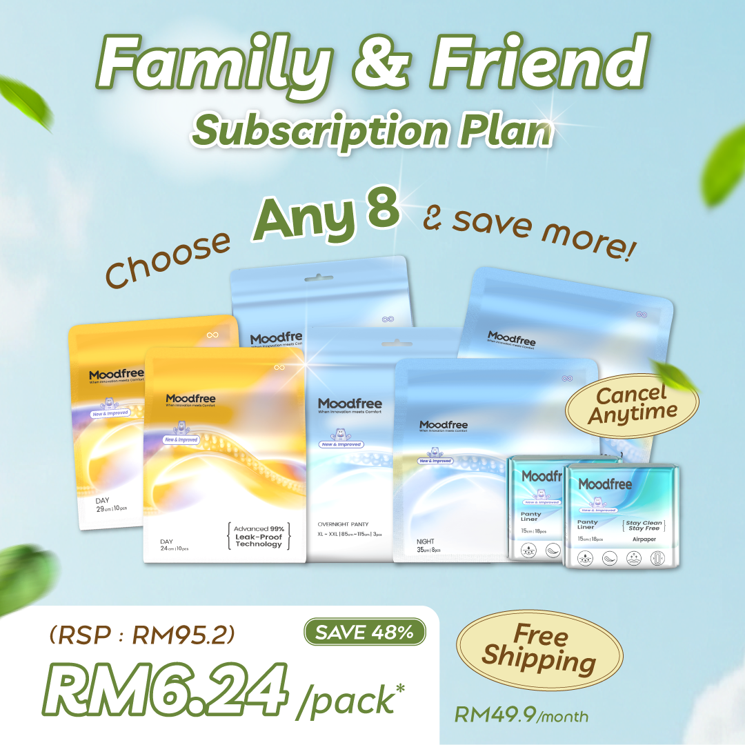 [Family & Friends Subscription Plan] CHOOSE ANY 8 SANITARY PADS