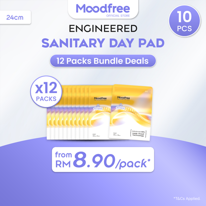 Moodfree Engineered Day Use Sanitary Pad (10 pcs/pack)