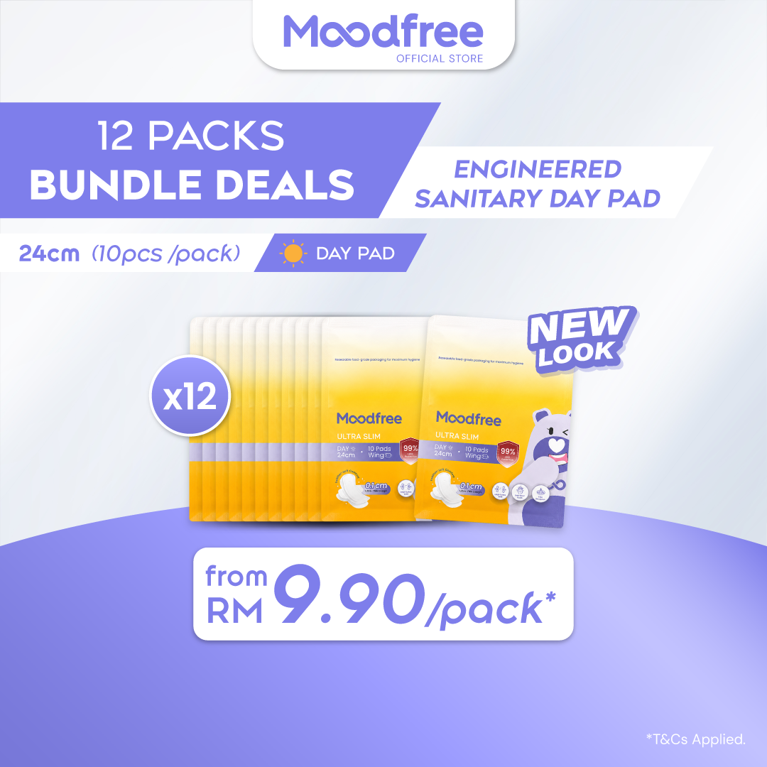 Moodfree Day Use Sanitary Pad 24cm / 29cm
