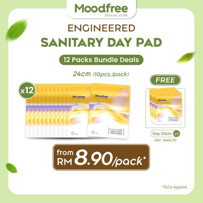 Moodfree Engineered Day Use Sanitary Pad (10 pcs/pack)