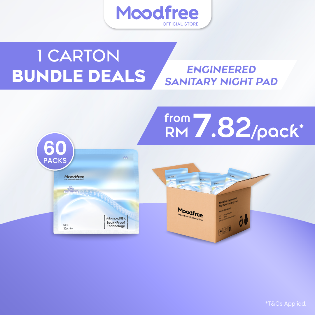 [1 Carton Bundle Deals] Moodfree Sanitary Pads