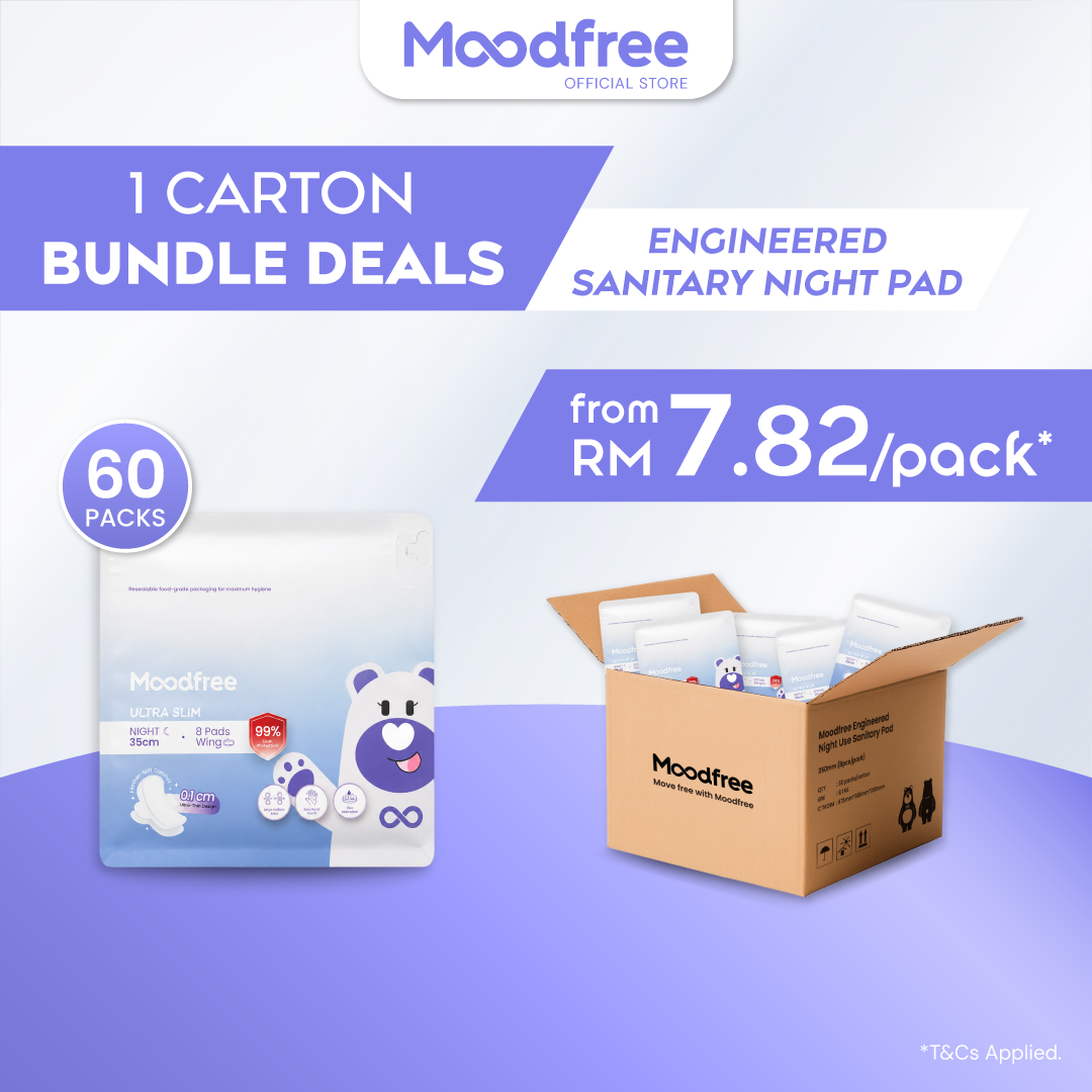 [1 Carton Bundle Deals] Moodfree Sanitary Pads