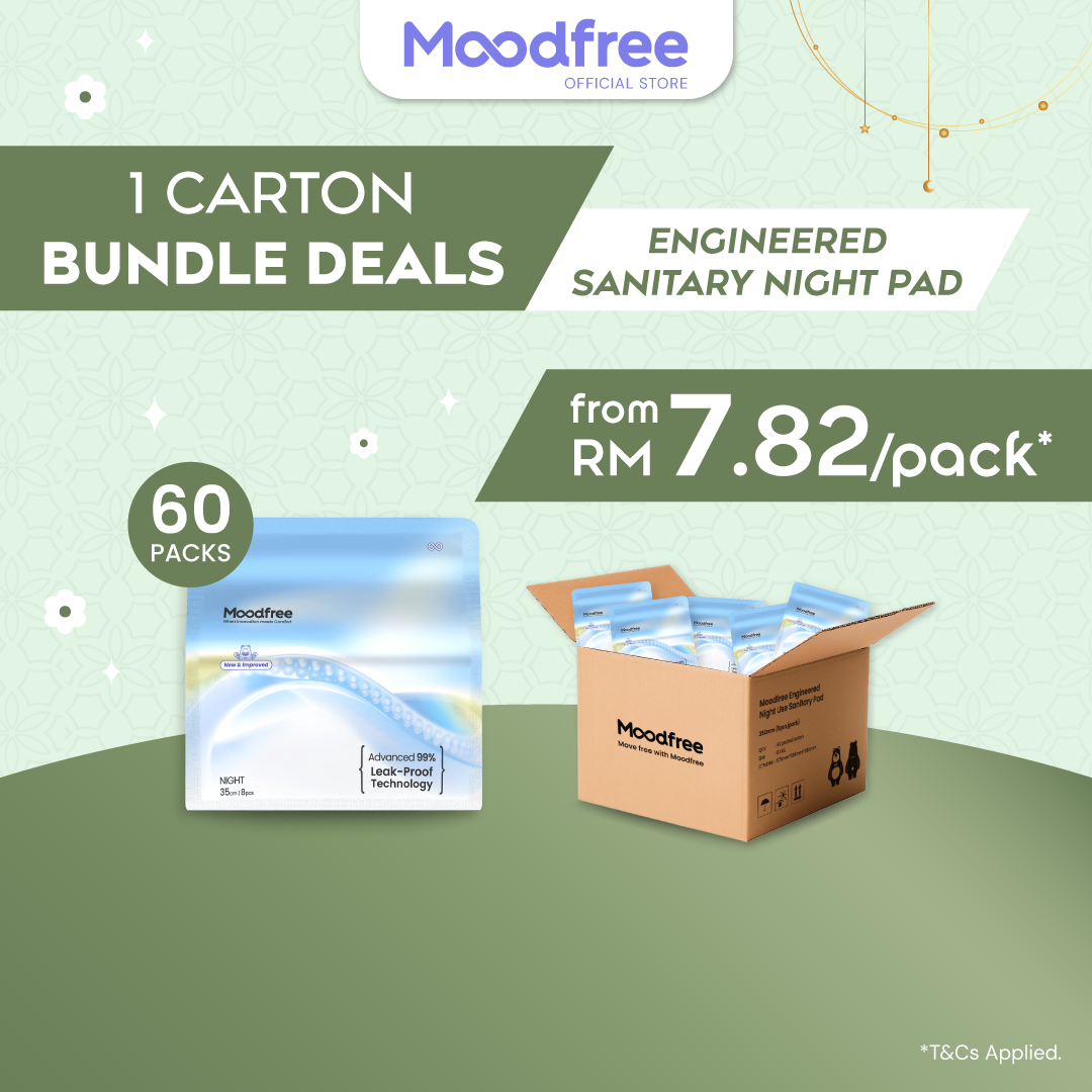 [1 Carton Bundle Deals] Moodfree Sanitary Pads