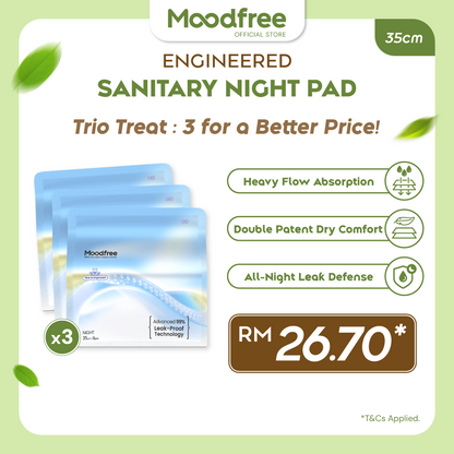 Moodfree Engineered Night Use Sanitary Pad