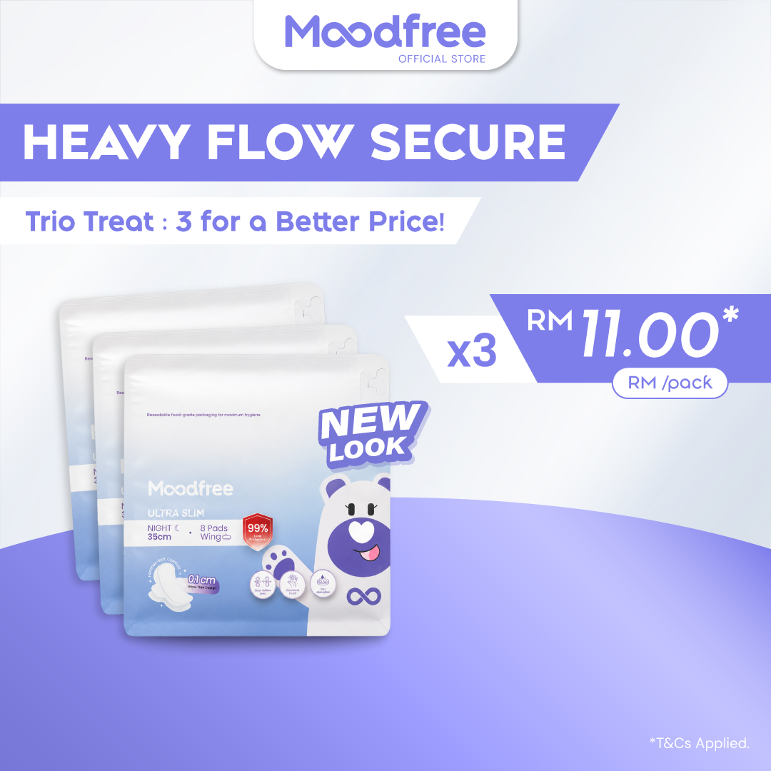 Moodfree Night Use Sanitary Pad 35cm