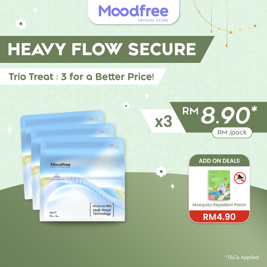 Moodfree Night Use Sanitary Pad 35cm