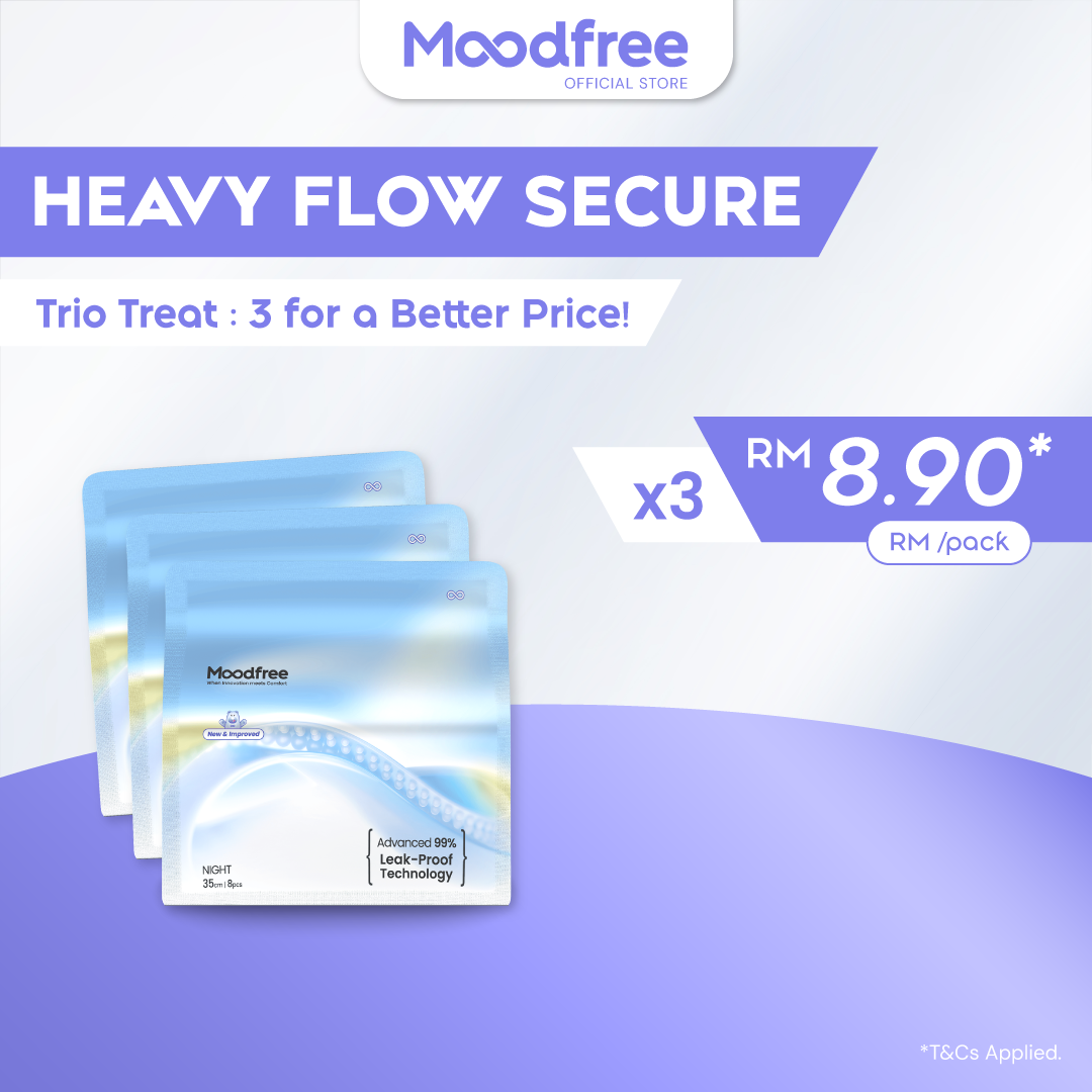 Moodfree Night Use Sanitary Pad 35cm