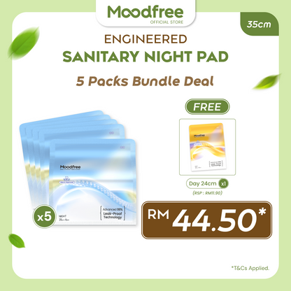 Moodfree Engineered Night Use Sanitary Pad