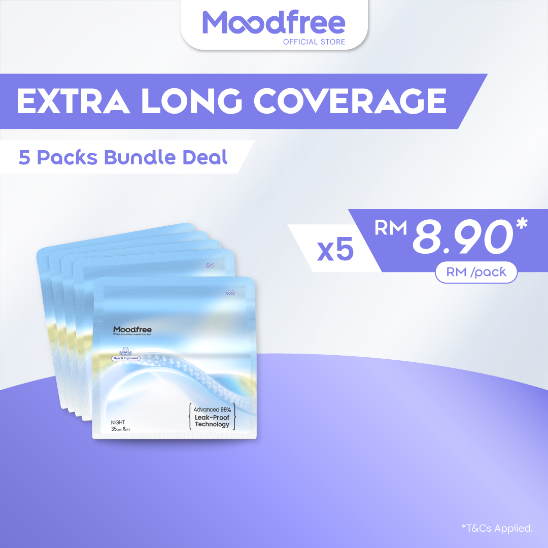 Moodfree Night Use Sanitary Pad 35cm
