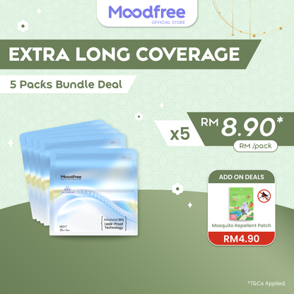 Moodfree Night Use Sanitary Pad 35cm