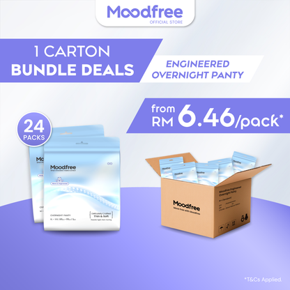 [1 Carton Bundle Deals] Moodfree Sanitary Pads