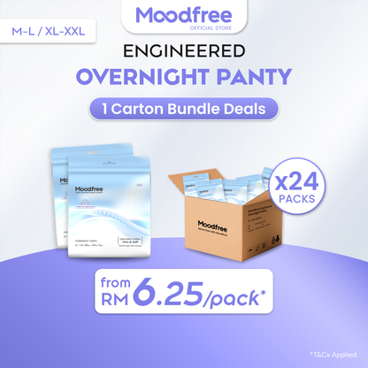 [1 CARTON] MOODFREE Engineered Sanitary Pads