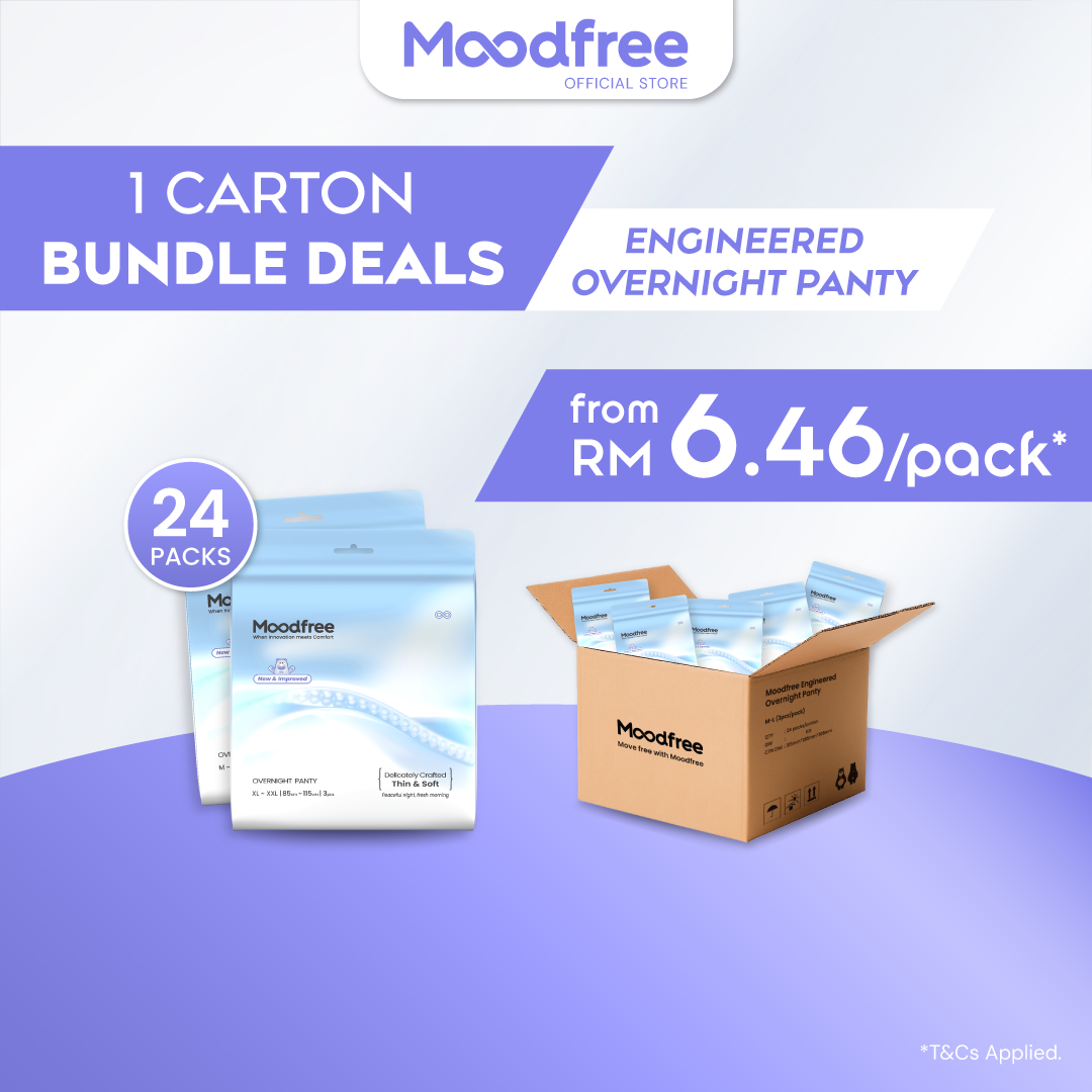 [1 Carton Bundle Deals] Moodfree Sanitary Pads