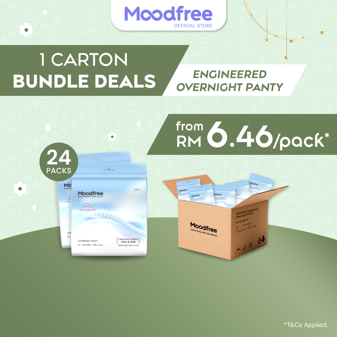[1 Carton Bundle Deals] Moodfree Sanitary Pads