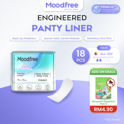 Moodfree Engineered Panty Liner (18 pcs/pack)