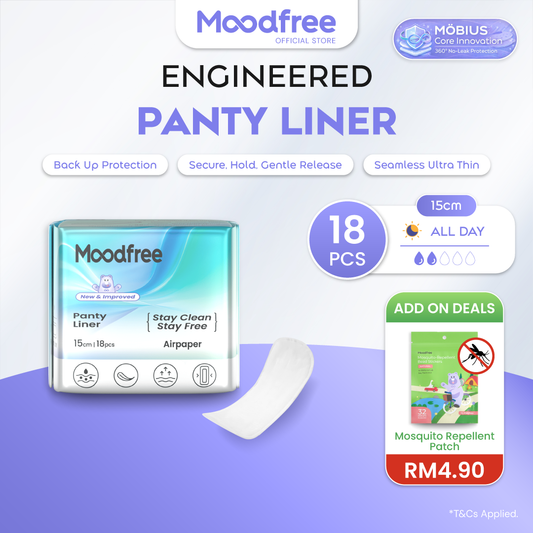 Moodfree Engineered Panty Liner (18 pcs/pack)