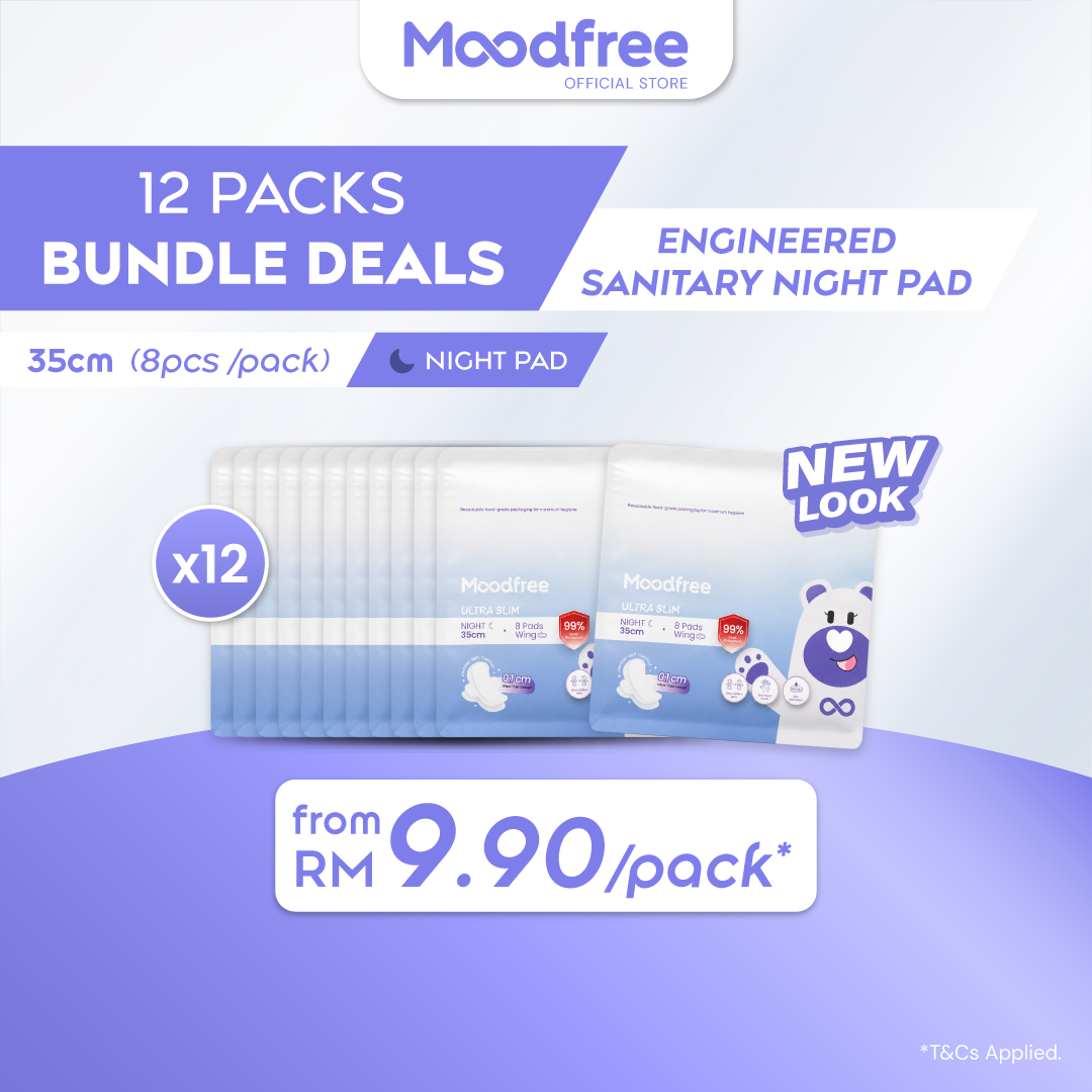 Moodfree Night Use Sanitary Pad 35cm