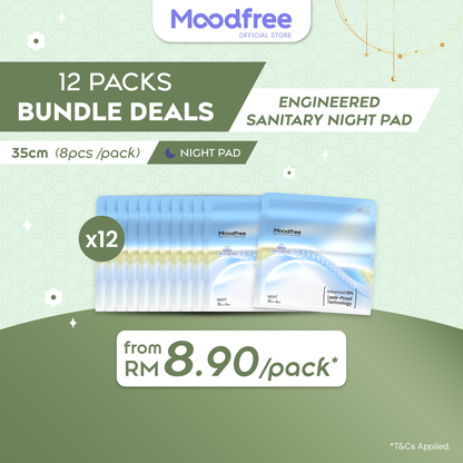 Moodfree Night Use Sanitary Pad 35cm