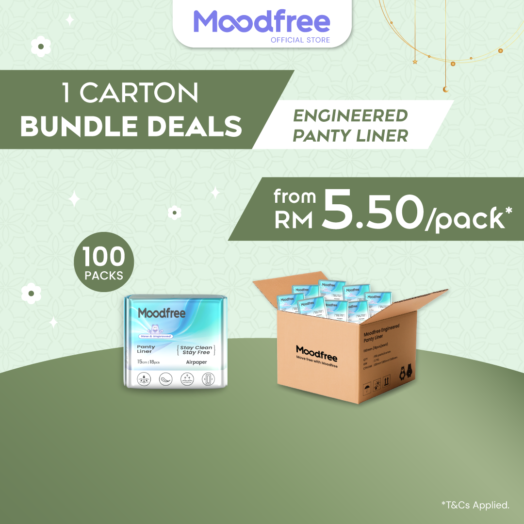[1 Carton Bundle Deals] Moodfree Sanitary Pads