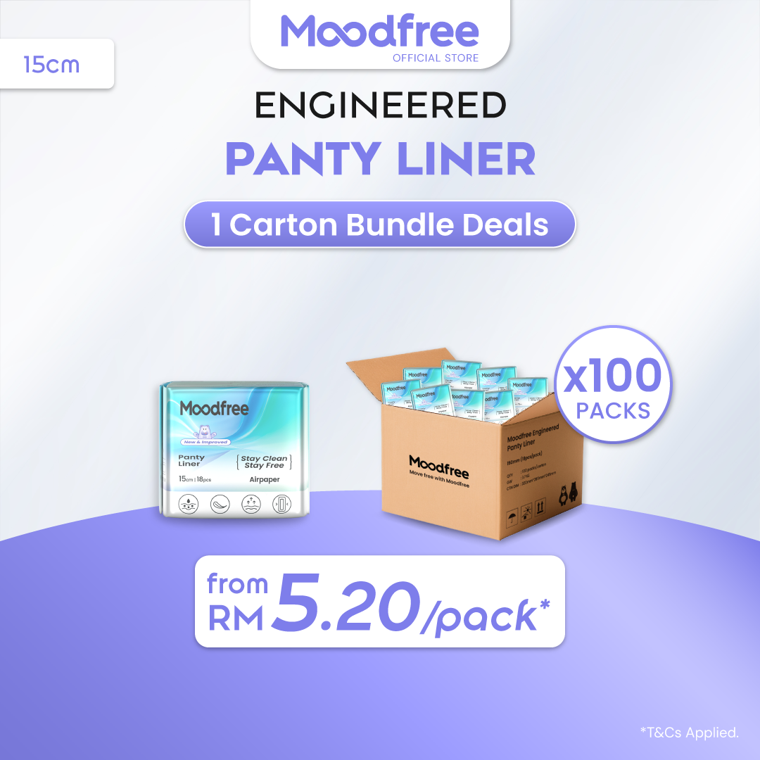 [1 CARTON] MOODFREE Engineered Sanitary Pads